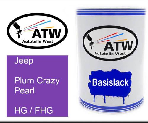 Jeep, Plum Crazy Pearl, HG / FHG: 500ml Lackdose, von ATW Autoteile West.